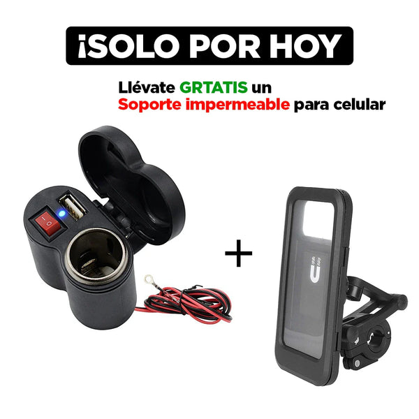 Cargador de moto - Moto Charger + Regalo