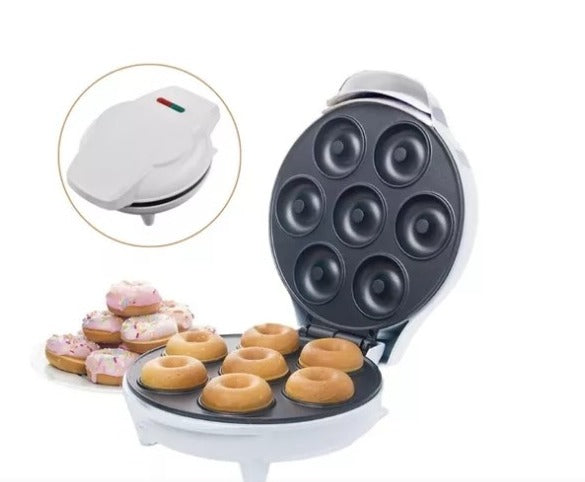 MINI MAQUINA DE DONAS 7 PUESTOS BLANCA