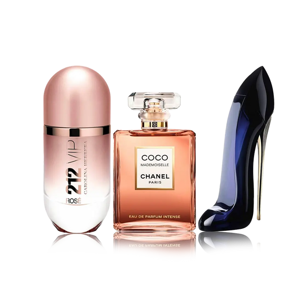 Compre 1 Lleve 3 - Mademoiselle - 212 VIP Rose - Good Girl + Gafa Gratis